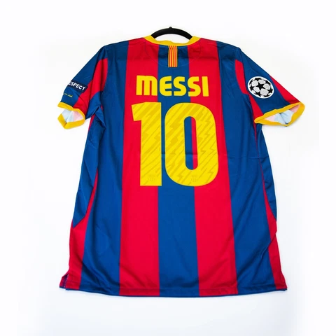 FC Barcelona 2010 - 2011 Home football Champions League Messi #10 LARGE Cover