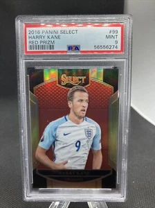 2016-17 Panini Select Harry Kane Red Prizm Rookie Card 99 PSA 9 England /199 G11 - Picture 1 of 2
