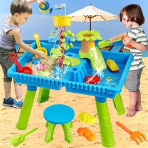Kinder Regenduschen Planschteich Kleinkind Wassertisch Aktivität Sandtisch für Kinder - Bild 1 von 8