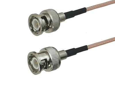 RG316 BNC male plug to BNC Male Connector RF Coaxial Jumper pigtail 4inch~6FT - Image 1 of 3
