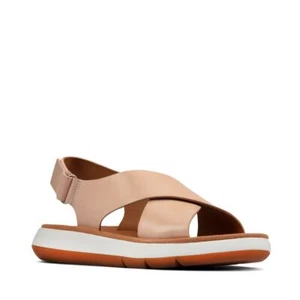 Clarks Jemsa Cross Light Pink Leather Women's Sandals Size UK 5 1/2 D - Picture 1 of 6