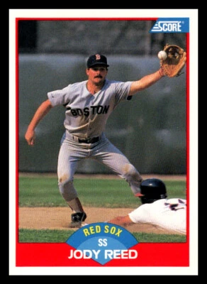 1989 Score # 486 - Jody Reed - Boston Red Sox - Image 1 of 2