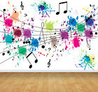 Music Room Notes Bespoke Wallpaper Backdrop Print Wall Mural Feature Wall Decal 