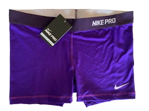 NEW! NIKE PRO [XL] Women's 2.5'' Compression Yoga/Gym Shorts-Purple 519240-504 - Picture 1 of 3
