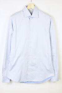 SUITSUPPLY Egyptian Cotton Slim Fit Formal Shirt Mens 39-7 / 15 1/2L Button