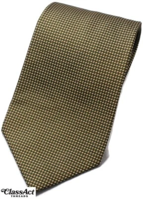 CORBATA CHAPS RALPH LAUREN PARA HOMBRE Verde Amarillo Geo Métrico Seda 3.75 Ancho Foto 1 de 3