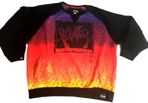 Filthy Dripped Graphic Sweatshirt Men's 2XL Black Multicolor Graphic Streetware - Picture 1 of 18