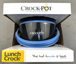 Crock Pot Lunch Crock Slow Cooker Nero Blu Piccolo Slow Cooker Viaggio Nuovo con scatola NUOVO - Foto 1 di 4