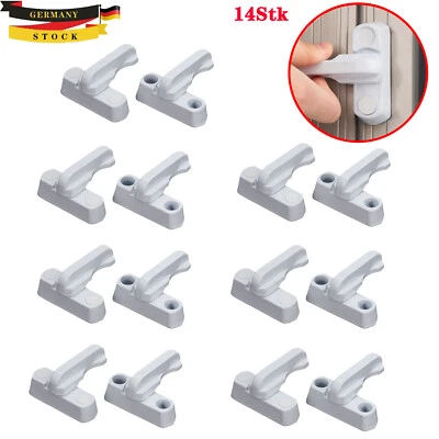 14 tlg Fenstersicherung Zusatzschloss Fenster Einbruchschutz Kindersicherung Tür - Bild 1 von 4