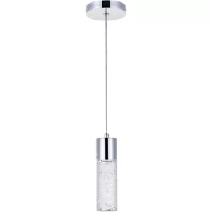 Crystal Pendant Chrome for Kitchen Island or Dining Room Ceiling Light Fixture - Picture 1 of 12