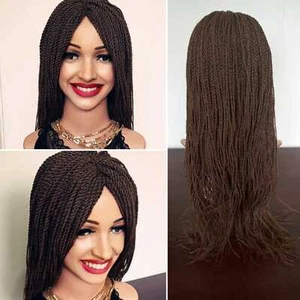 BV Standout Celebrity Twisted Braided Wig,long in Brownish Gold - Picture 1 of 3
