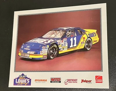 Postal Copa Winston #11 Brett Bodine Lowe's temporada 1995 excelente forma Foto 1 de 2