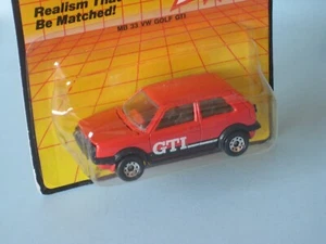 Matchbox Volkswagen Golf GTi Red Body in Canadian Blister Pack Rare VW 70mm b - Picture 1 of 3