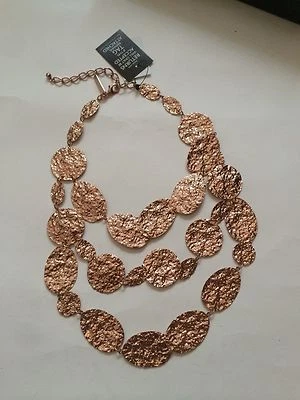 Colar longo raro Oscar de la Renta - Ouro rosa - Imagem 1 de 3