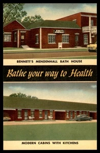 Postcard Bennett's Mendenhall Bath House, Modern Cabins with Kitchens, OK - Picture 1 of 2