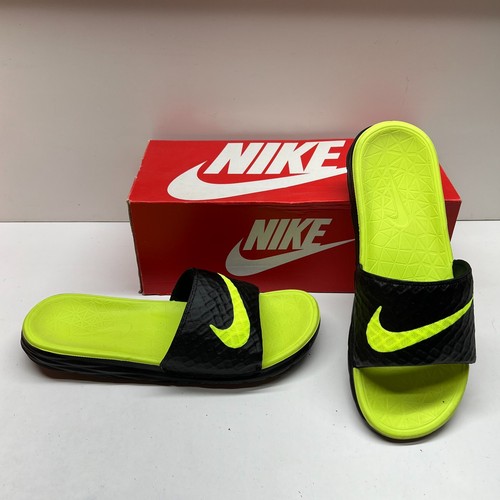 Nike Benassi Solarsoft Slide 2 705474 070 verde nero slide sandali scarpa uomo 12