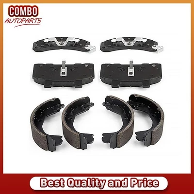 Front & Rear Ceramic Brake Pads And Drum Shoes fits 1993 1994 1995 Buick Century - Image 1 of 4