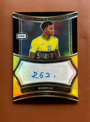 2024-25 Panini Select FIFA Signatures Rodrygo #S-RD Auto Black 1/1 Brazil - Image 1 of 2