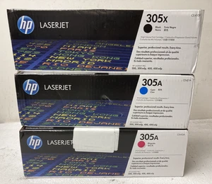 Jeu de cartouches de toner HP LaserJet 305A 305X noir cyan magenta - Photo 1/5