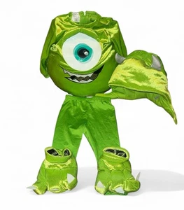 Spirit Halloween Monsters Inc Baby Mike Wazowski Costume 6/12 Mos Hooded Pixar - Picture 1 of 6