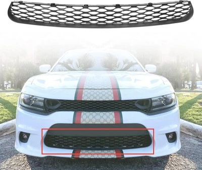 Conjunto de parrilla inferior delantera compatible con Dodge Charger SRT Sc 2015-2023 Foto 1 de 4