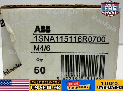 NEW Box of 50 ABB 1SNA115116R0700 Terminal Blocks - Image 1 of 4