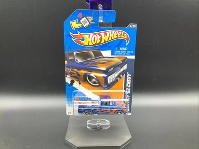 2012 Hot Wheels 4/10 Heat Fleet CUSTOM '62 CHEVY (azul/laranja) 154/247 RW - Imagem 1 de 4