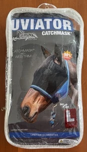 Kensington Uviator CatchMask 90% UV Horse Fly Mask LARGE (900-1200lbs) MERLOT - Picture 1 of 5