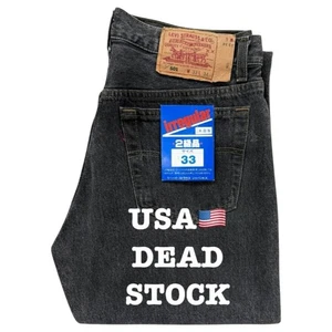 Levi's 501 Made in USA Black Denim W33 Deadstock 1993 San Angelo Rare F/S - Bild 1 von 12