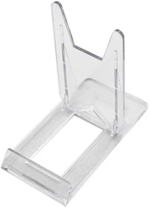 Two Part Adjustable Clear Acrylic Plastic Display Stand Easel (Set of 6) - Picture 1 of 12
