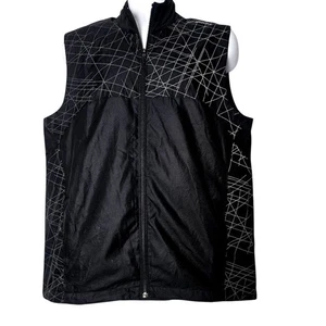 Brooks Running Vest Men's L Black Reflective Windbreaker Athleisure Gorpcore - Picture 1 of 9