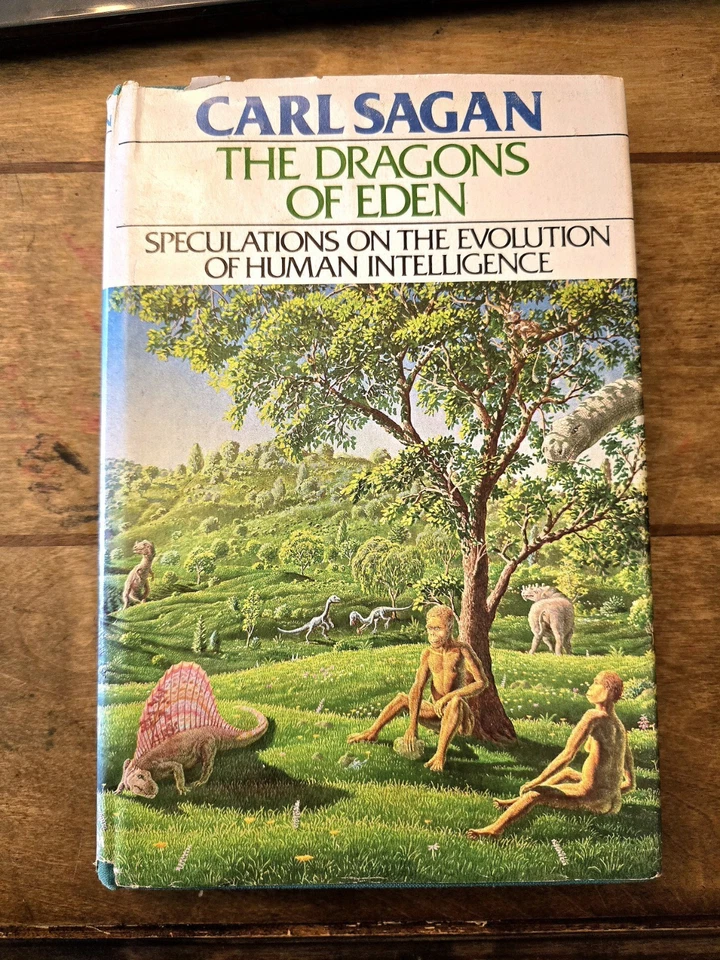 Carl Sagan The Dragons of Eden  First Edition 1977 hardcover + DJ Foto 1 de 4