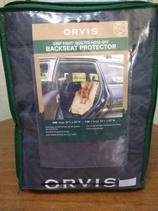 Orvis Dog Car Grip Stretto Trapuntato Tubo-Off Protezione Sedile Schienale Ardesia Taglia XL NUOVO - Foto 1 di 17