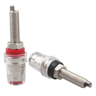 1 Pair Clear Cable Connector Posts For Stable Signal Transmission In Amplifiers - Image 1 of 4