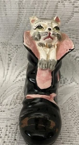 Vintage 1950s Anthropomorphic Cats In Shoes Salt and Pepper Shaker Japan - Picture 1 of 6