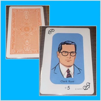 VINTAGE 1966 WHITMAN 🎥 SUPERMAN CARD GAME CLARK KENT CARD MARVEL DC COMIC - Image 1 of 3