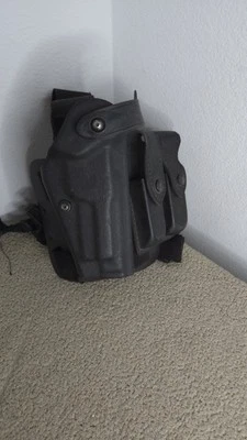 Blackhawk 6004-73 Beretta 92 Tactical Drop Leg Black Holster US Military Army - Image 1 of 4