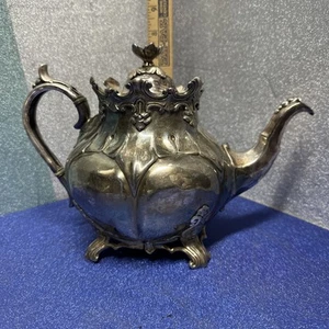 James Dixon & Sons Britannia Metal 71946 Footed Tea Pot #2 - Picture 1 of 10