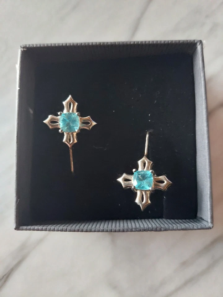 925 Sterling Silber Ohrringe Baguette Simuliert Cz Edelstein Schmuck - Bild 1 von 2