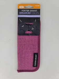 Foster Grant Glasses CASE ONLY - NEW - Slim Soft Sleeve Case Pink - Picture 1 of 4