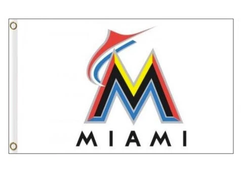 Miami Marlins Flag 3x5ft Banner Polyester Baseball World Series marlins017 Cover
