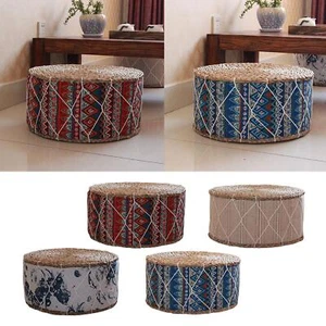 30cm Round Straw Futon Floor Cushion Mat Meditation Seat Cushion Pad Stool - Picture 1 of 29