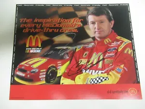 Bill Elliott 1999 McDonalds 8x10, cartolina autografata, - Foto 1 di 7