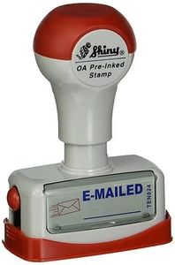 Estampilla de título pretintada de dos colores enviada por correo electrónico por Shiny (TEN024) - Imagen 1 de 3