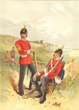 BRITISH ARMY UNIFORMS. The 57th - Duke of Cambridge's Own (Middlesex) 1890