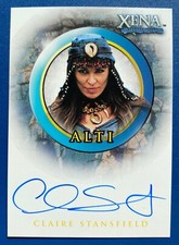 XENA SEASONS 4 & 5 - Claire Stansfield as Alti A5 Autograph