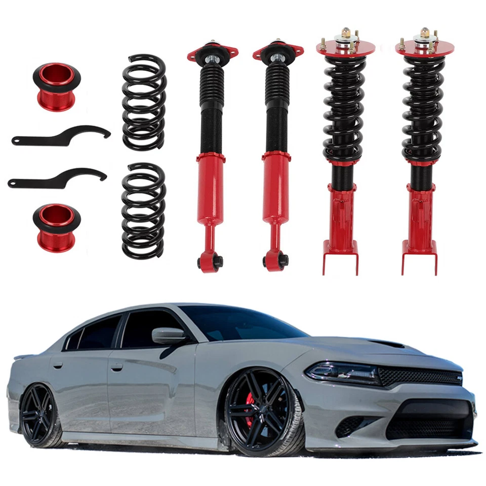 Suspension lowering Kit Coilovers Shocks For 2011-2022 Dodge Challenger Charger - Image 1 of 4