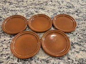 5 Vintage Bennington Potter's Loop Handle Soup Bowl Lids 1893 - Picture 1 of 6
