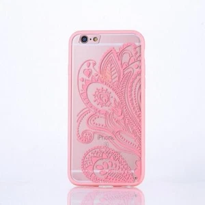 Apple iPhone 6 / 6s Etui na telefon Mandala Case Futerał ochronny Motyw Kwiat Różowy Nowy - Zdjęcie 1 z 3