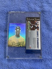 1991-92 Silver Star Holograms Darryl Strawberry #2 With Ticket. In Case